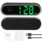 Car Head Up Display GPS Digital Speedometer with Color LED Display Clock Compass Function Over Speeding Alarm for Car Truck SUV RV