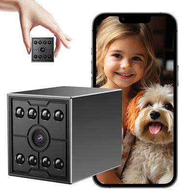W09 Mini WiFi Smart Camera 1080P Full HD 130 Degree Wide Angle Night Vision Motion Sensor Remote Monitor Bluetooth Wireless Surveillance Camera for Home Security