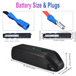 [EU/USA Direct] HANIWINNER HA193 48V 13Ah 624Wh Downtube E-Bike Battery 18650 Lithium Battery Cells 20A BMS With Charger Fits 48V 250W-750W Motor For DUOTTS Touroll SAMEBIKE Eleglide PVY Foride GUNAI SINOHON