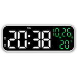 Multifunctional LED Clock 12/24H Digital Wall Alarm Clock LED Temperature Date Display Week Night Mode Table Clock Minimalist