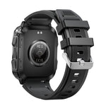 LinkMejor KT79 1.96inch HD Screen IPX8-3ATM Waterproof SOS Flashlight bluetooth Call Heart Rate Blood Pressure Blood Oxygen Monitor Sleep Monitoring Women's Health Multi-sport Modes Music Playback Smart Watch