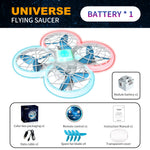 LinkMejor 823 UFO All-in-One Storage Creative Design Headless Mode 360° Rolling Dazzling lights 2.4G 4CH 6-Axis Remote Control Toys RC Drone Quadcopter RTF