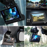 4 inch IPS HD Screen Car DVR Dash Cam 1080P 2 Lens / 3 Lens Camera Night Vision With 170 Degree Rear View