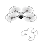 LinkMejor Quick Release Anti-Collision Propeller Props Guard Protection Cover for DJI Mini 3 / Mini 3 PRO RC Drone Quadcopter