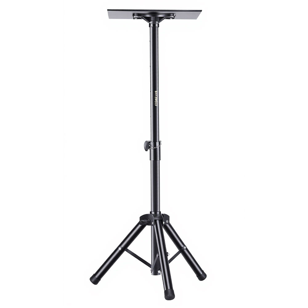 Blitzwolf BW-VF5 Projector Stand Tripod Adjustable Height 89-136cm with 37x26.5cm Tray Sturdy Tripod Base Foldable Portable Universal Projector Mount