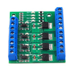4-Channel MOS FET PLC Amplifier Board Driver Module PWM 3-20V to 3.7-27V DC 10A Optocoupler Isolation Module Accessories