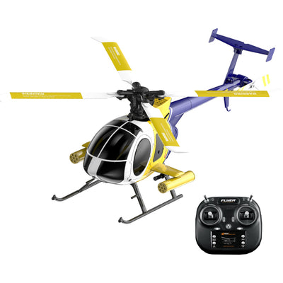 LinkMejor F07 MD500 Little Bird 2.4G 6CH 6-Axis Gyro Optical Flow Localization Altitude Hold RC Helicopter RTF