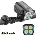 LinkMejor 2-in-1 LED Bicycle Front Light with Bell Horn 4 Super Bright LEDs 500mAh Battery Type-C Charging Safe for Night Cycling