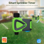 LinkMejor Tuya WiFi Smart Sprinklers Timer Hose Timer 1 Outlet Irrigation Hose Timer Waterproof Smart Watering APP Remote for Lawns Garden