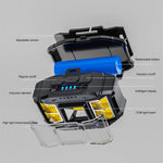 LinkMejor LED Head Mounted Flashlight USB Charging Powerful Headlight Torch Power Display Camping Head Light for Outdoor Night Fishing