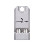 Boundless Voyage Titanium Whistle Ultralight Titanium Emergency Whistle Outdoor Survival Camping Hiking Exploring Tools Ti9021O