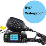 LinkMejor TH8600 Mini Dual Band Mobile Radio IP67 Waterproof 25W VHF UHF Transceiver with Color LCD Display 200 Channels High Power Portable Communication Device