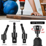 Flexible Shaft Drill Bit Extension Set 31pcs Universal Right Angle Screwdriver Hex Socket Adapter Power Drill Attachment Metal Tool