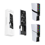 LinkMejor LinkMejor-P5228 for PS5 Pro/PS5 Slim Console Rear Cooling Fan with RGB Light Intelligent Temperature Control Dissipation Fan