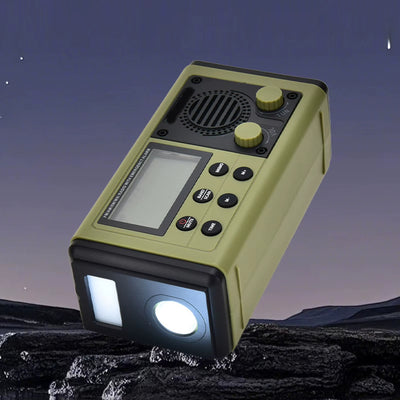Hanrongda HRD907 Emergency Radio Solar Hand Crank Powered 10000mAh Power Bank AM FM SW Weather Bands Flashlight SOS Alarm IPX6 Waterproof Survival Gear for Outdoor Emergency Preparedness