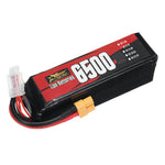LinkMejor 3S 11.1V 6500mAh 30C 72.15Wh LiPo Battery XT60 Plug for RC Car