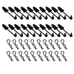 20PCS RC Car Body Clip Rubber Retainer Shell Fixed Buckle Lock Hole Punch for 1/12 1/14 1/16 Vehicles Models Spare Universal Accessories