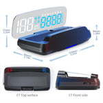 C7 HUD Car Head-Up Display GPS Speedometer Compass Driving Distance Speed Time Driving Time Date Altitude Number Of Compass Overspeed Alarm Fatigue Driving Satellites Reminder