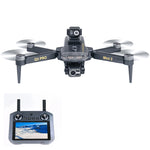 LinkMejor Q3 PRO Mini 2 GPS 3KM 5G Repeater Digital FPV with 4K Camera 3-Axis EIS Gimbal 360° Obstacle Avoidance Touchable LCD Screen Controller Brushless Foldable RC Drone Quadcopter RTF
