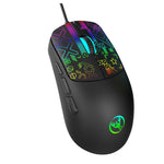 LinkMejor S100 Wired Gaming Mouse 3600DPI RGB Backlit 6 Keys Ergonomic Matte Gaming Mice for PC Laptop Computer