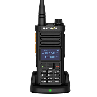 Retevis RA89R 10W Walkie Talkie Dual Band 200 Channels Wireless Mobile Programming 2800mAh Long Battery Type-C Charging Portable Long Range Ham Handheld Two Way Radio