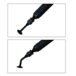 LinkMejor AT-B778 Antistatic Manual Vacuum Suction Pen With Straight Bent Nozzles 6 Suction Discs Black