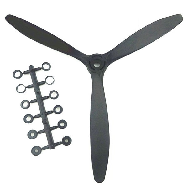 QTmodel 1170 11x7 inch Efficient 3 Leaf Blade Propeller for Petro Electric RC Models Airplane