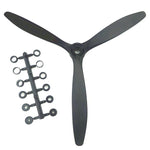 QTmodel 1170 11x7 inch Efficient 3 Leaf Blade Propeller for Petro Electric RC Models Airplane