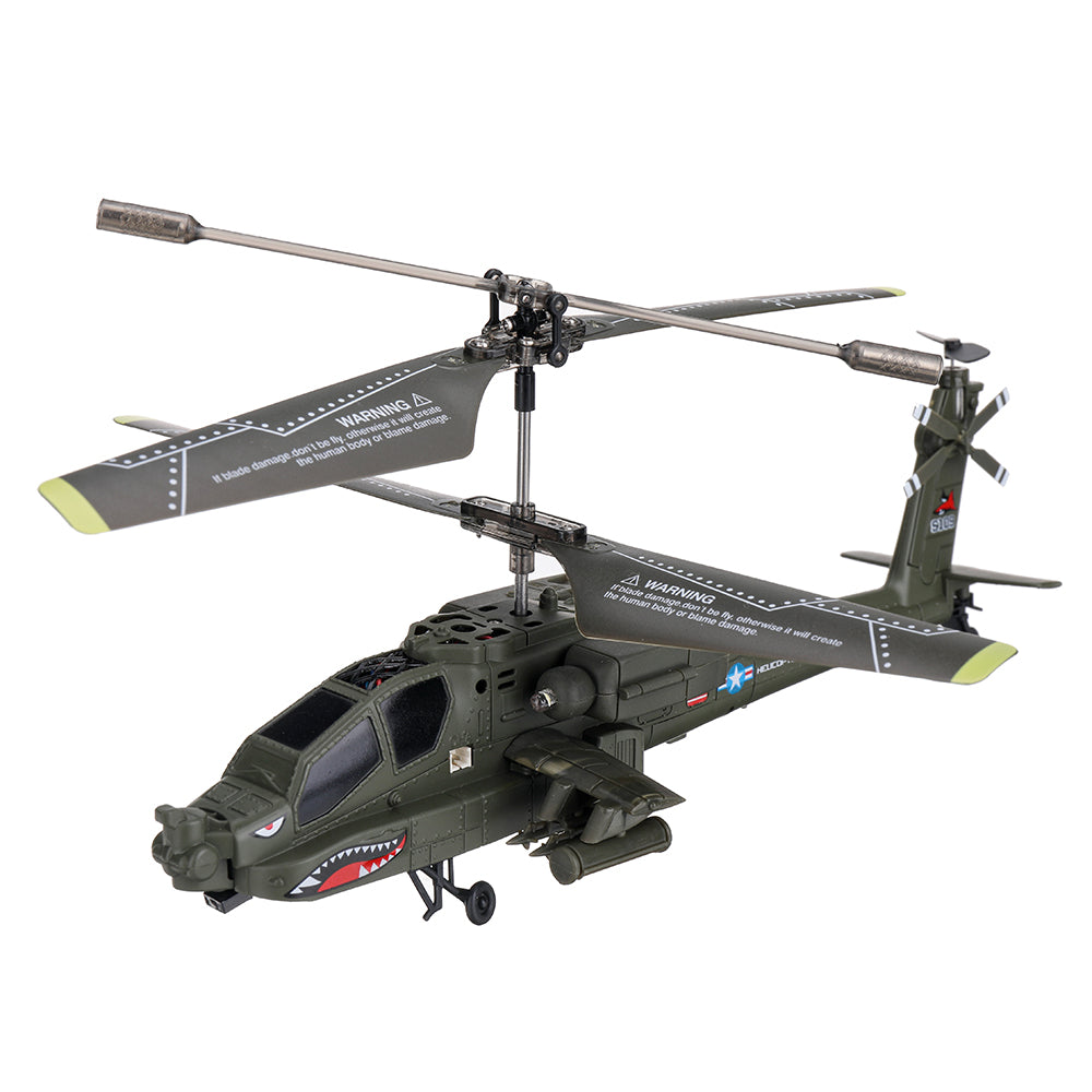 LinkMejor S109G 3.5CH Beast RC Helicopter RTF AH-64 Military Model Kids Toy