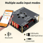 Sinilink DP600H XY-DP600H Bluetooth Audio Power Amplifier 2.1 Channel 300Wx2+600W DC 19-51V AUX USB Audio