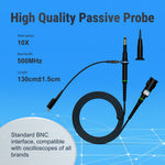 LinkMejor MSP510 Oscilloscope Passive Probe 500MHz Bandwidth Universal BNC Interface High Precision Measurements Easy Signal Testing Reliable Performance BNC interface Universal