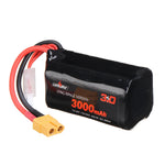 LinkMejor VTC6 18650 4S 14.8V 3000mAh 15/30C 4S1P LR Li-ion LionPack Battery XT60 Plug for GEPRC Crocodile Baby 4 Crocodile7 Long Range FPV Racing Drone
