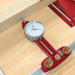 Woodworking Table Saw Calibration Positioner Precision Alignment 0.01 mm Wide Adjustment 0-120 mm for Woodworking Tracks and Table Saws