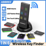 LinkMejor KF-106 Wireless Key Finder RF Key Locator Anti-loss Devices Pet Wallet Tracker Remote Control 1 RF Transmitter 6 Receiver for Child and Old