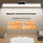 Elfeland 40cm Rechargeable LED Desk Clock Lamp with Remote Eye-Caring Light Magnetic Mount Dimmable 3 Color Temperatures Timer Function