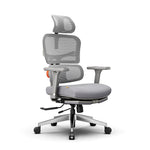 LinkMejor NT002 Ergonomic Office Chair with Footrest High Back Desk Chair with Unique Adjustable Lumbar Support Backrest Seat Depth Adjustment Tilt Function 4D Armrest Recliner Chair for Home Office