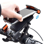 LinkMejor 4.7-7inch Adjustable Bike Phone Holder Shockproof Motorcycle Phone Handlebar Riding Navigation Frame 360 Rotation Bicycle Mount Accessories