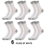 6 Pair Autumn Winter Men Socks Cotton Leisure Business Long Socks Walking Running Hiking Warm Socks For Male Plus Size 42-48