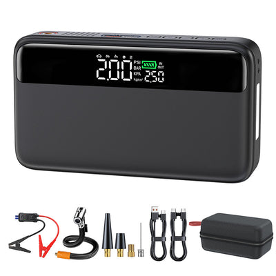 N33 Portable Jump Starter 20000mAh with 150PSI Air Compressor 25mm Cylinder PD65W Fast Charging Power Bank Car Emergency Power Supply