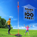 Pedal Flying Dinosaur Rocket Launcher for Kids Launch up to 100 ft Outdoor Toys Family Funny Toy