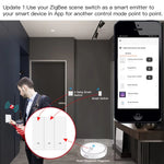 MOES Tuya ZigBe Wireless 9 Scene Switch Push Button Battery Powered Transmitter Smart Life App Automation 1/2/3 Gang Smart Home Scene Switch