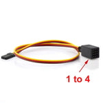RS R88 Y-wire RC Servo Extension Cable 1 to 2 / 1 to 3 / 1 to 4 / 1 to 5 / 1 to 6 for RC Car Boat Aircraft Models