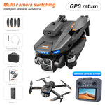 LinkMejor S158 GPS 5G WiFi FPV with 4.5inch LCD Screen Controller 720P HD Dual Camera Servo Gimbal 360° Obstacle Avoidance Brushless Foldable RC Drone Quadcopter RTF