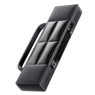 LinkMejor ES-DK01 USB3.0 Card Reader USB-A&Type-C Dual Port SD/TF Memory Card Reader Plug and Play Smart Cardreader Adapter