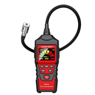 LinkMejor HT601A Natural Gas Leak Detector 50-1000PPM Methane Combustible Gas Auto Zero Audible Visible Alarm Flexible Probe