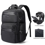 LinkMejor Backpack Men's Shoulder Bag 15.6 Laptop Computer Bag Casual Sports Travel Backpack Breathable Large Capacity USB Charging Backpack
