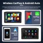 6.25" Wireless CarPlay Moto Android Auto Portable Digital Dashboard Anti Theft Removable Screen GPS Motorcycle Navigation