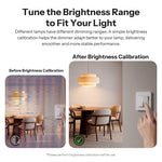 LinkMejor MINI-DIM MINI Extreme Matter Over WiFi Dimmer Switch Wide Lighting Compatibility Matter-enabled Google Apple Home Alexa