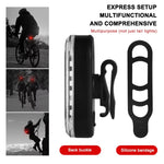 LinkMejor Colorful RGB USB Rechargeable LED Bike Taillight 14 Light Modes Waterproof Safety Rear Light for Night Riding Cycling Equipmen