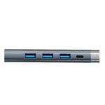 LinkMejor 5 in 1 USB-C Docking Station 4K@60Hz HD HUB with USB3.0 PD 100W Multiport USB Hub Adapter